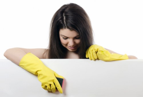Local upholstery cleaner treating a sofa in Battersea with care