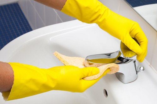 Local technician treating mattress stains in Battersea
